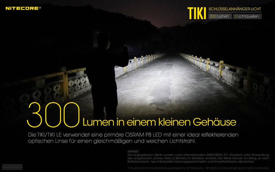 Nitecore  TIKI 300 Lumen | S4 Supplies