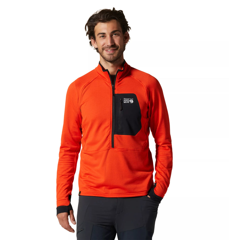 Men`s Polartec™ Power Grid Half Zip Jacke