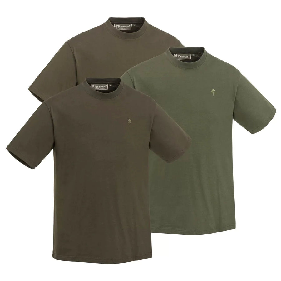 3er Pack T-Shirt grün / hunting braun / khaki | S4 Supplies