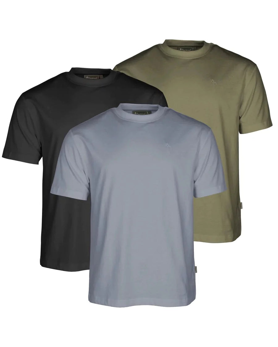 3er Pack T-Shirt grün / hunting braun / khaki | S4 Supplies