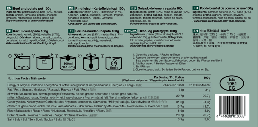 Rindfleisch & Kartoffeltopf